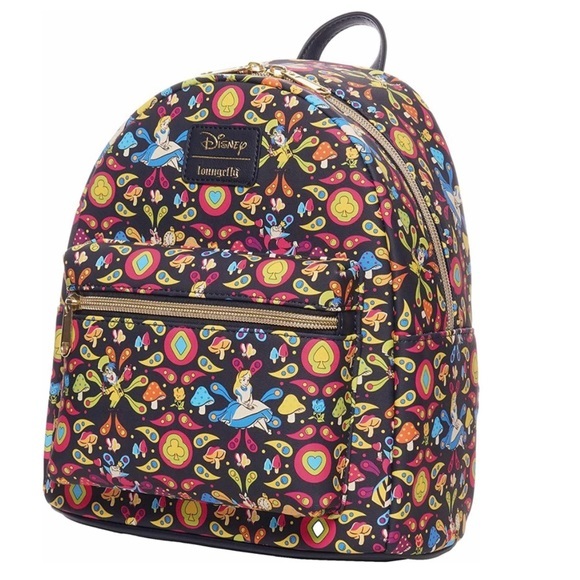 Loungefly Alice in Wonderland Retro Mini-Backpack EE Exclusive - Picture 6 of 7